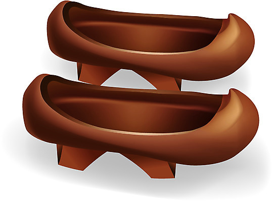 EPS 클립아트 한국문화 한국전통 전통 잡화 옷 신발 일러스트 사람없음 오브젝트 나막신 국내일러스트 동양문화 한국 파일형식 벡터