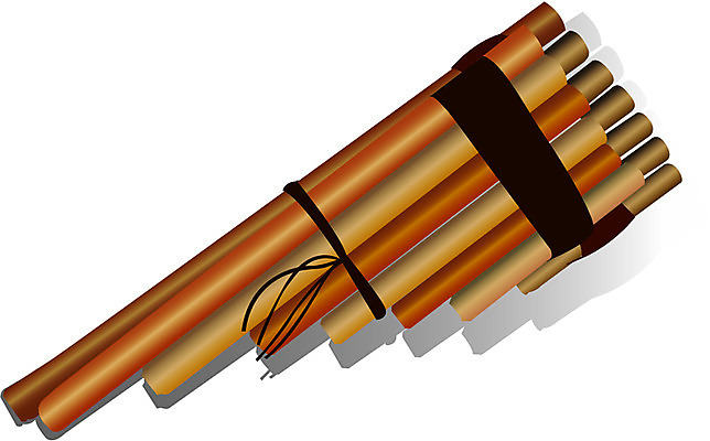 EPS 문화 예술 악기 음악 연주 일러스트 관악기 사람없음 오브젝트 서양악기 피리 팬플루트 국내일러스트 문화예술 목관악기 파일형식 벡터