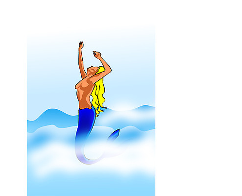 EPS 클립아트 캐릭터 일러스트 상상 사람없음 인어공주 인어 로렐라이 반인반수 일러캐릭터 동화 공주님 파일형식 벡터