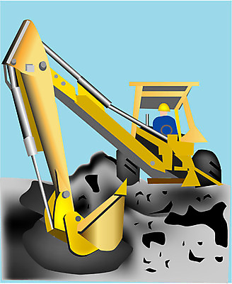 EPS 클립아트 산업 일러스트 건설업 공사 야외 피규어 장비 중장비 포크레인 중공업 국내일러스트 미니어처 산업장비 파일형식 벡터