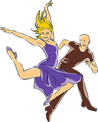 EPS 클립아트 직업 웰빙 커플 여자 남자 일러스트 사람 성인 두명 댄서 춤 파티복 현대무용 재즈댄스 성인만 국내일러스트 옷 관계 문화예술 파티 파일형식 벡터