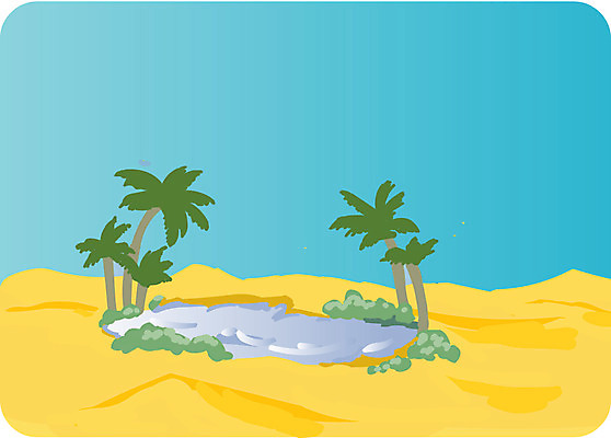 EPS 클립아트 나무 식물 일러스트 사람없음 야외 야자수 사막 오아시스 국내일러스트 파일형식 벡터