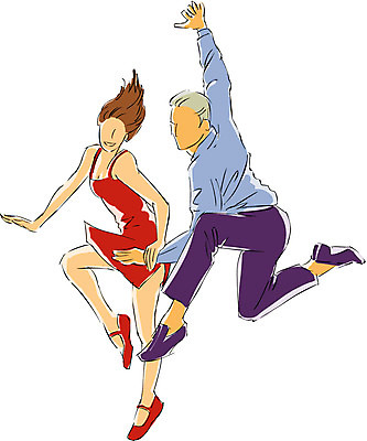 EPS 클립아트 직업 웰빙 커플 드레스 여자 남자 일러스트 사람 성인 두명 빨간색 댄서 춤 현대무용 재즈 재즈댄스 성인만 국내일러스트 옷 음악 컬러 관계 문화예술 파일형식 벡터