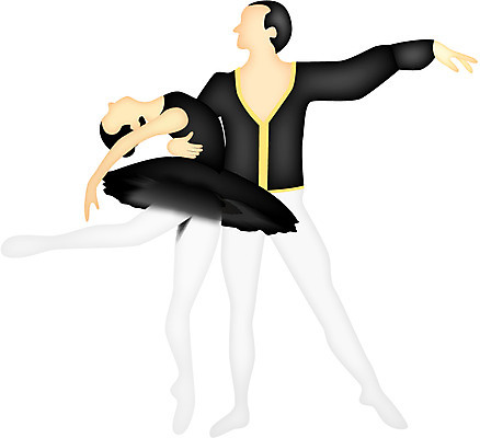 EPS 클립아트 직업 웰빙 커플 여자 남자 포즈 일러스트 사람 두명 댄서 춤 발레 발레리나 발레리노 서양무용 국내일러스트 관계 문화예술 파일형식 벡터