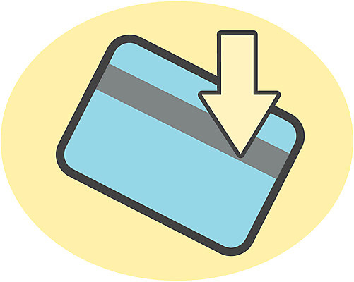 EPS 산업 화살표 일러스트 사람없음 금융 신용카드 티켓 오브젝트 기차표 국내일러스트 경제 파일형식 벡터