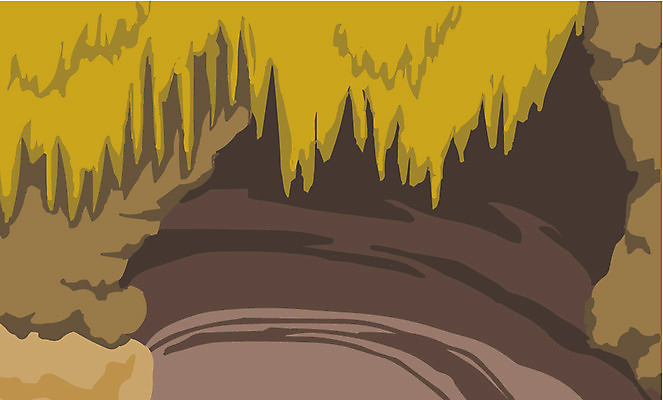 EPS 클립아트 시설물 건축 일러스트 자연 사람없음 어둠 동굴 종유석 국내일러스트 건축물 생태계 파일형식 벡터