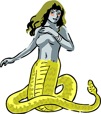 EPS 클립아트 캐릭터 일러스트 상상 사람없음 뱀 그리스로마신화 메두사 반인반수 일러캐릭터 파충류 신화 파일형식 벡터