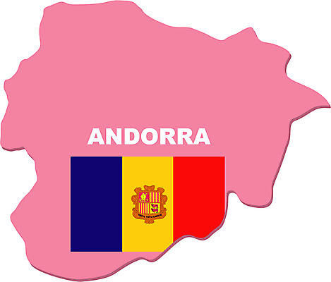 EPS 클립아트 유럽 나라 외국문화 지도 일러스트 사람없음 국기 영토 국토 안도라 지명 국내일러스트 문화 파일형식 벡터