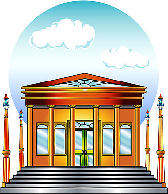 EPS 주간 클립아트 시설물 건축 고건축 일러스트 하늘 신전 사람없음 야외 신화 그리스로마신화 그리스신전 국내일러스트 자연요소 건축물 그리스 파일형식 벡터