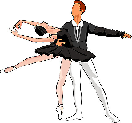 EPS 클립아트 직업 여자 남자 문화 예술 일러스트 사람 두명 공연 댄서 춤 발레 발레리나 발레리노 페어 국내일러스트 문화예술 이벤트 박람회 파일형식 벡터