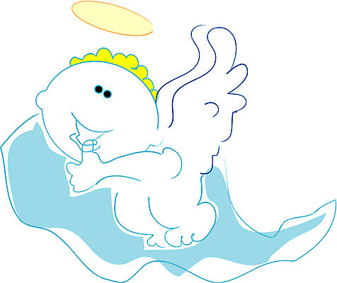 EPS 클립아트 일러스트 상상 천사 요정 사람없음 꼬마요정 가상인물 국내일러스트 파일형식 벡터