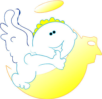 EPS 클립아트 일러스트 상상 천사 요정 사람없음 꼬마요정 가상인물 국내일러스트 파일형식 벡터