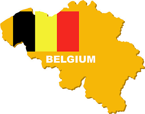 EPS 클립아트 유럽 나라 외국문화 지도 일러스트 사람없음 국기 영토 벨기에 국토 지명 국내일러스트 문화 서유럽 파일형식 벡터