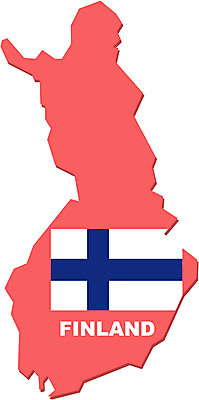 EPS 클립아트 유럽 나라 외국문화 지도 일러스트 핀란드 사람없음 국기 영토 국토 지명 국내일러스트 문화 북유럽 파일형식 벡터