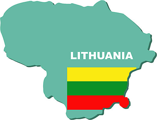 EPS 클립아트 유럽 나라 외국문화 지도 일러스트 사람없음 국기 영토 국토 리투아니아 지명 국내일러스트 문화 파일형식 벡터