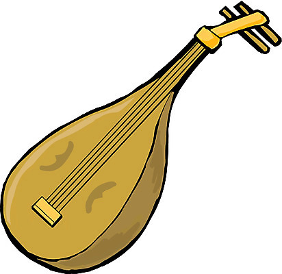 EPS 악기 음악 일러스트 현악기 사람없음 만돌린 국내일러스트 문화예술 파일형식 벡터