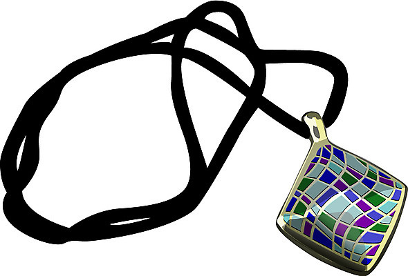 EPS 클립아트 잡화 옷 일러스트 목걸이 장신구 사람없음 보석 산호목걸이 팬던트 국내일러스트 광석 파일형식 벡터