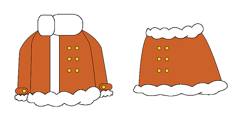 EPS 클립아트 옷 여자 겨울 일러스트 사람없음 치마 코트 여성복 털옷 여자만 국내일러스트 계절 하의 사람 외투 파일형식 벡터