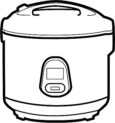 EPS 클립아트 일러스트 사람없음 전자제품 주방 가전제품 전자 밥솥 전기밥솥 보온 국내일러스트 주방용품 파일형식 벡터