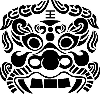 EPS 클립아트 한국문화 한국전통 문양 백그라운드 무늬 패턴 일러스트 사람 사람없음 전통문양 유령 도깨비 공상 도깨비문양 국내일러스트 동양문화 전통 한국 파일형식 벡터