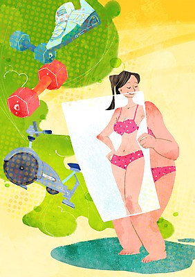 전신 PSD 우먼라이프 라이프스타일 여자 수영복 운동화 다이어트 일러스트 한명 서기 들기 사람 성인 라이프 비키니 운동 뷰티 자전거 아령 비교 기념사진 국내일러스트 1 옷 신발 컨셉 모션 건강 생활 바이크 파일형식