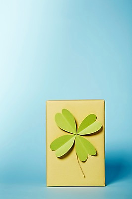 포토 JPG 스튜디오촬영 백그라운드 포장 실내 선물포장 선물 사람없음 장식 선물상자 상자 네잎클로버 클로버 오브젝트 국내포토 식물 내부 파일형식