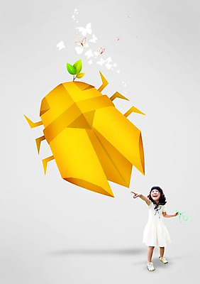 전신 모양 PSD 식물 동물 편집 편집이미지 여자 종이 어린이 나비 곤충 백그라운드 나뭇잎 한명 서기 웃음 사람 동양인 소녀 한국인 페이퍼아트 벌레 종이공예 종이접기 매미 여자만 여자한명만 어린이만 소녀만 소녀한명만 이미지편집 1 잎 모션 표정 인종 공예 접기 파일형식