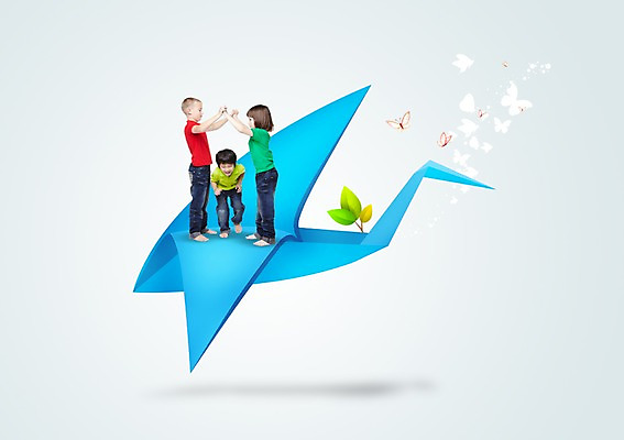 전신 모양 PSD 서양인 외국인 식물 동물 편집 편집이미지 여자 남자 종이 어린이 나비 곤충 백그라운드 놀이 조류 나뭇잎 서기 사람 동양인 소녀 소년 세명 페이퍼아트 종이공예 종이접기 어린이만 이미지편집 잎 모션 인종 공예 접기 파일형식