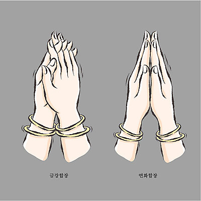 모양 손 기념일 아시아 종교 문화 백그라운드 불교 일러스트 팔찌 손짓 신체부위 부처님오신날 기도 불상 합장 수인 연화합장 국내일러스트 AI파일 나라 장신구 모션 사람 이벤트 파일형식 벡터