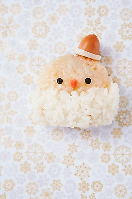 포토 JPG 스튜디오촬영 모양 캐릭터 음식 컨셉 식재료 재료 밥 실내 사람없음 장식 산타클로스 귀여움 산타캐릭터 주먹밥 국내포토 크리스마스 내부 파일형식