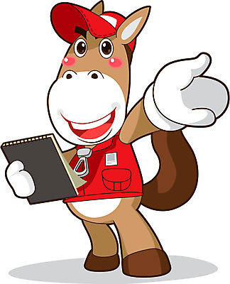 전신 동물 직업 캐릭터 동물캐릭터 유니폼 일러스트 홍보캐릭터 직업캐릭터 서기 들기 손짓 사람없음 손들기 다이어리 조끼 말_동물 택배기사 택배 말캐릭터 목록 서류판 일러캐릭터 AI파일 옷 포유류 모션 사무용품 외투 운송업 배달원 파일형식 벡터