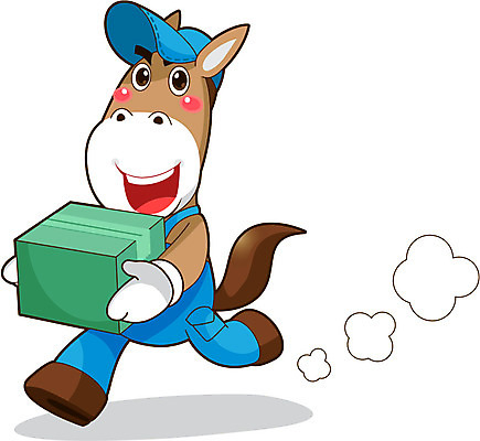 전신 동물 직업 캐릭터 동물캐릭터 유니폼 일러스트 홍보캐릭터 직업캐릭터 서기 들기 사람없음 상자 말_동물 이사 배송 말캐릭터 이삿짐센터 일러캐릭터 AI파일 옷 포유류 모션 파일형식 벡터