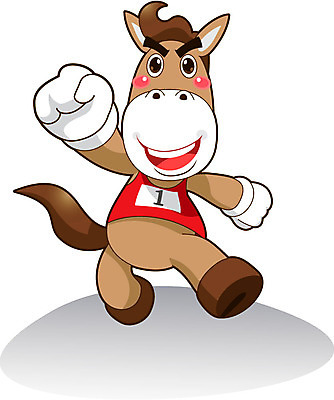 전신 동물 직업 캐릭터 동물캐릭터 일러스트 홍보캐릭터 직업캐릭터 서기 손짓 사람없음 손들기 주먹 말_동물 말캐릭터 경마 경마장 경주마 일러캐릭터 AI파일 포유류 모션 파일형식 벡터