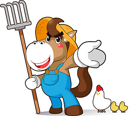 전신 동물 직업 캐릭터 모자 동물캐릭터 일러스트 홍보캐릭터 직업캐릭터 병아리 작업복 서기 손짓 사람없음 손들기 닭 말_동물 농부 농기구 밀짚모자 말캐릭터 괭이 농부캐릭터 일러캐릭터 AI파일 모자_잡화 잡화 옷 농업 포유류 모션 조류 파일형식 벡터