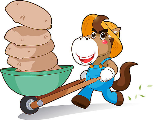 전신 동물 직업 캐릭터 모자 동물캐릭터 일러스트 홍보캐릭터 직업캐릭터 작업복 서기 사람없음 쌓기 농사 수레 짐 말_동물 운반 농부 밀짚모자 말캐릭터 농부캐릭터 일러캐릭터 AI파일 모자_잡화 잡화 옷 농업 포유류 모션 카트 파일형식 벡터