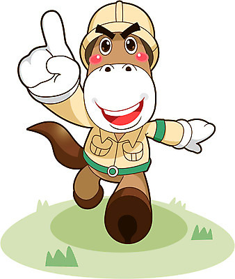 전신 식물 동물 직업 캐릭터 동물캐릭터 유니폼 일러스트 홍보캐릭터 직업캐릭터 서기 손짓 사람없음 손들기 말_동물 풀 말캐릭터 사육사 일러캐릭터 AI파일 옷 포유류 모션 파일형식 벡터