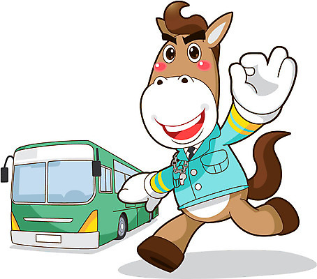 전신 동물 직업 캐릭터 동물캐릭터 유니폼 일러스트 홍보캐릭터 자동차 버스 대중교통 직업캐릭터 서기 손짓 사람없음 말_동물 OK 호루라기 말캐릭터 버스기사 일러캐릭터 AI파일 옷 육상교통 교통수단 포유류 모션 운전사 파일형식 벡터