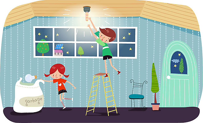 전신 나무 식물 라이프스타일 여자 남자 별 화분 일러스트 전구 사다리 창문 조명 서기 사람 성인 두명 라이프 자연보호 그린캠페인 쓰레기통 절약 보호 결심 환경보전 친환경 에너지절약 에코라이프 성인만 국내일러스트 AI파일 자연요소 캠페인 컨셉 모션 자연 생활 환경 에너지 도구 사회이슈 에코 파일형식 벡터