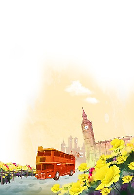 PSD 나무 식물 건축물 계절 꽃 컬러 백그라운드 꽃밭 꽃백그라운드 일러스트 자연 버스 풍경 사람없음 건물 울타리 노란색 봄풍경 봄 풀 시계탑 양귀비 이층버스 봄배경 국내일러스트 건축 육상교통 대중교통 담장 탑 생태계 파일형식