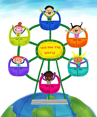 PSD 서양인 외국인 백인 여자 남자 행복 지구 어린이 흑인 일러스트 함께함 웃음 사람 앉기 동양인 인종 손짓 소녀 소년 여러명 상반신 친구 세계 글로벌 손들기 화목 다정 기구 도구 놀이기구 즐거움 다문화 대관람차 지구촌 소통 어린이만 국내일러스트 감정 다수 컨셉 관계 모션 표정 사회이슈 파일형식