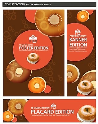 PSD 템플릿 배너 배너템플릿 가로배너 ZIP 포스터 세로배너 음식 빵 백그라운드 말풍선 사람없음 세트 요식업 빵집 현수막 도넛 생크림 베이글 산업 디저트 가로 세로 상점 크림 파일형식