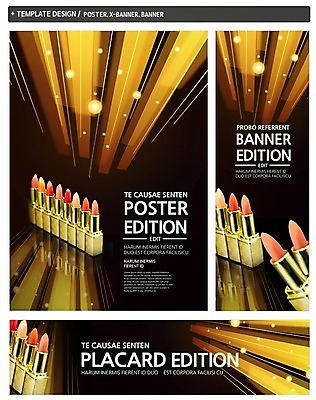 PSD 템플릿 배너 배너템플릿 가로배너 ZIP 포스터 세로배너 선 백그라운드 사람없음 그래픽 세트 화장 뷰티 화장품 립스틱 화장용품 현수막 가로 세로 미용용품 파일형식