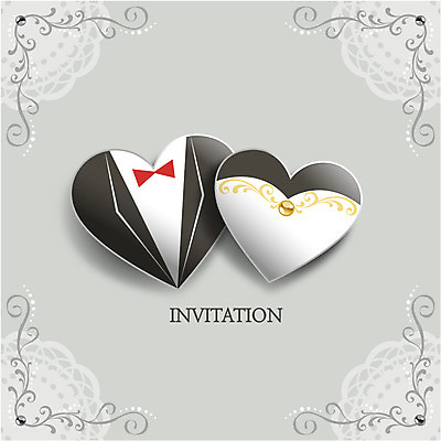 템플릿 웨딩드레스 결혼 백그라운드 카드템플릿 결혼식 사랑 정장 턱시도 사람없음 하트 축하 청첩장 초대장 초대 축하카드 이미지템플릿 AI파일 카드프레임 모양 드레스 옷 감정 컨셉 카드_감사 프레임 이벤트 파일형식 벡터