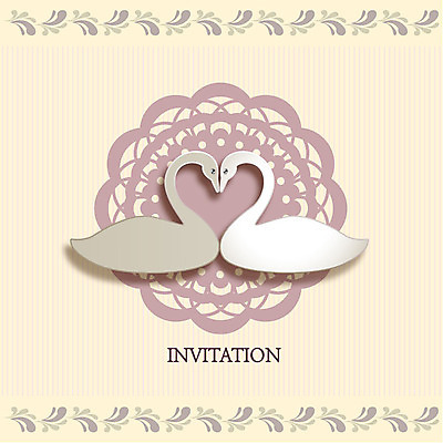 동물 템플릿 커플 한쌍 결혼 백그라운드 두마리 카드템플릿 조류 결혼식 사랑 사람없음 하트 축하 청첩장 백조 초대장 초대 축하카드 이미지템플릿 AI파일 카드프레임 모양 감정 컨셉 2 관계 카드_감사 프레임 이벤트 파일형식 벡터