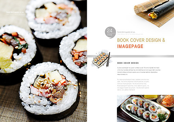 PSD 템플릿 편집 그릇 접시 표지디자인 북디자인 출판디자인 내지 한식 음식 백그라운드 말풍선 북커버 젓가락 김치 팜플렛 사람없음 요식업 분식 김밥 단무지 김밥말이 이미지템플릿 식기 산업 주방용품 수저 파일형식