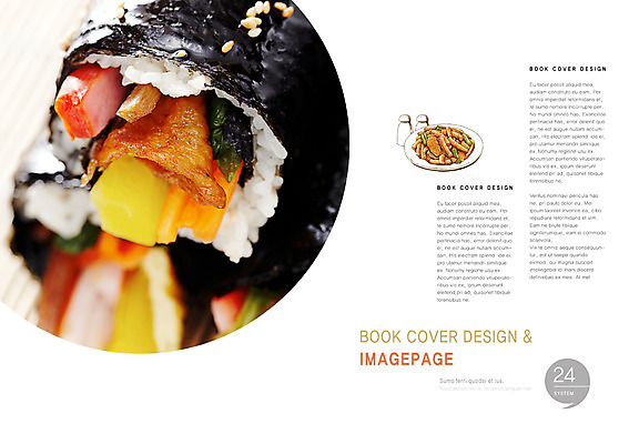 PSD 템플릿 편집 그릇 접시 표지디자인 북디자인 출판디자인 내지 한식 음식 백그라운드 북커버 떡 팜플렛 사람없음 요식업 어묵 떡볶이 분식 김밥 햄 단무지 양념통 이미지템플릿 식기 산업 통 육류 양념 파일형식