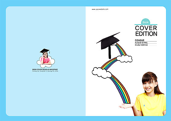 PSD 서양인 외국인 백인 구름 템플릿 편집 모자 학생 표지디자인 북디자인 출판디자인 여자 어린이교육 교육 표지 안경 초등학생 어린이 백그라운드 무지개 북커버 학사모 졸업 웃음 사람 손짓 소녀 팜플렛 상반신 두명 여자만 어린이만 소녀만 이미지템플릿 자연요소 모자_잡화 잡화 모션 표정 인종 파일형식