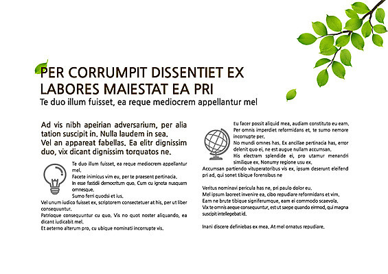 식물 템플릿 내지 잎 전구 텍스트 나뭇잎 사람없음 지구본 나뭇가지 프레젠테이션 문서템플릿 서식 레이아웃 문서 제안서 이미지템플릿 AI파일 나무 파일형식 벡터