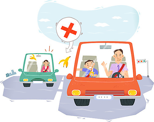 건축물 여자 남자 어린이 캠페인 일러스트 자동차 바나나 안전 사람 앉기 소년 상반신 성인 건물 세명 운전 금지 껍질 예절 공익캠페인 운전사 쓰레기 X 위험 신호등 예방 생활안전 안전수칙 교통안전 규칙 질서 안전운전 자동차예절 무단투기 무단 국내일러스트 AI파일 직업 알파벳 건축 육상교통 컨셉 과일 모션 파일형식 벡터