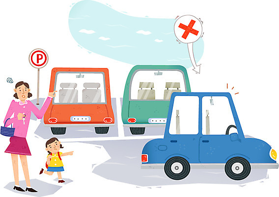 전신 여자 어린이 캠페인 일러스트 자동차 서기 안전 사람 소녀 성인 두명 피해 운전 금지 예절 표지판 공익캠페인 X 위험 주차 예방 생활안전 안전수칙 교통안전 규칙 질서 안전운전 자동차예절 주차금지 여자만 주차위반 국내일러스트 AI파일 알파벳 육상교통 컨셉 모션 알림판 파일형식 벡터